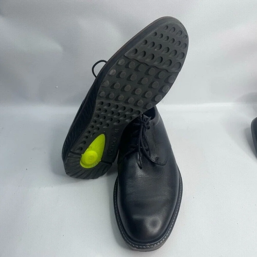 ECCO MENS‎ ST.1 HYBRID BLACK LEATHER PLAIN TOE OXFORD SIZE 44 / 10-10.5 $250